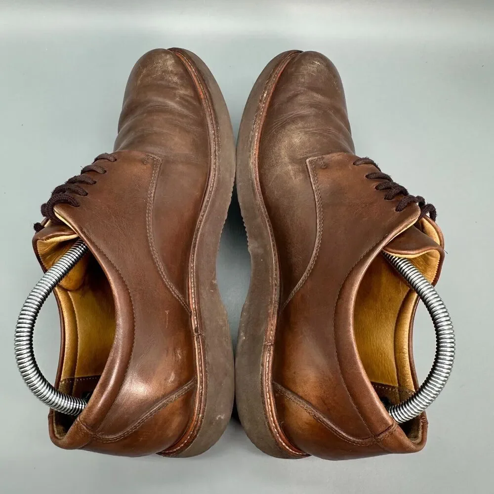 Samuel Hubbard Founders Men's 9 Brown Dress Shoes Lace-Up Low Top Oxford Casual